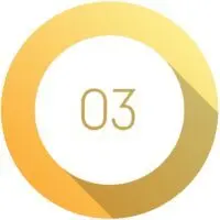 Circle 3d icon set with number bullet point from 1 to 12.