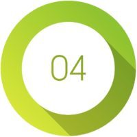 Circle 3d icon set with number bullet point from 1 to 12.
